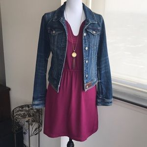 Loft like new, burgundy dress